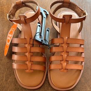 NWT Wonder Nation Tan Kids Gladiator Sandals